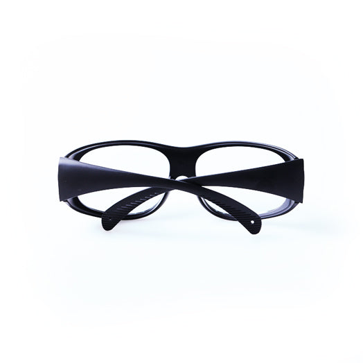 Clear Laser Safety Glasses with Black Frame