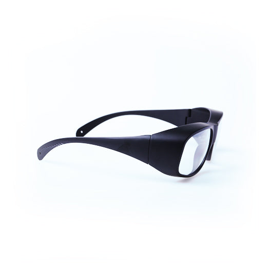 Clear Laser Safety Glasses with Black Frame